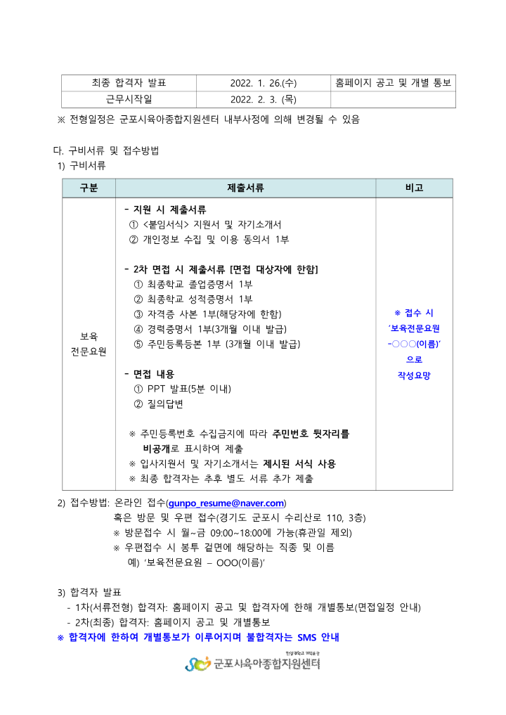 [크기변환]4_1. 붙임1 군포시육아종합지원센터 보육전문요원 계약직 채용 공고_2.png