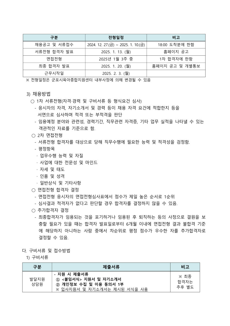 0. 붙임1. 군포시육아종합지원센터(발달지원상담원) 채용 공고문_2.jpg