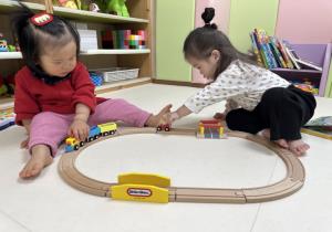 11월3주 시간제보육 - 기차 놀이..